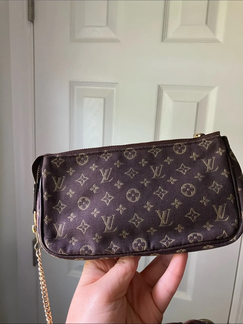 Louis Vuitton Monogram PM Mini Lin Bucket with Detachable Pouch